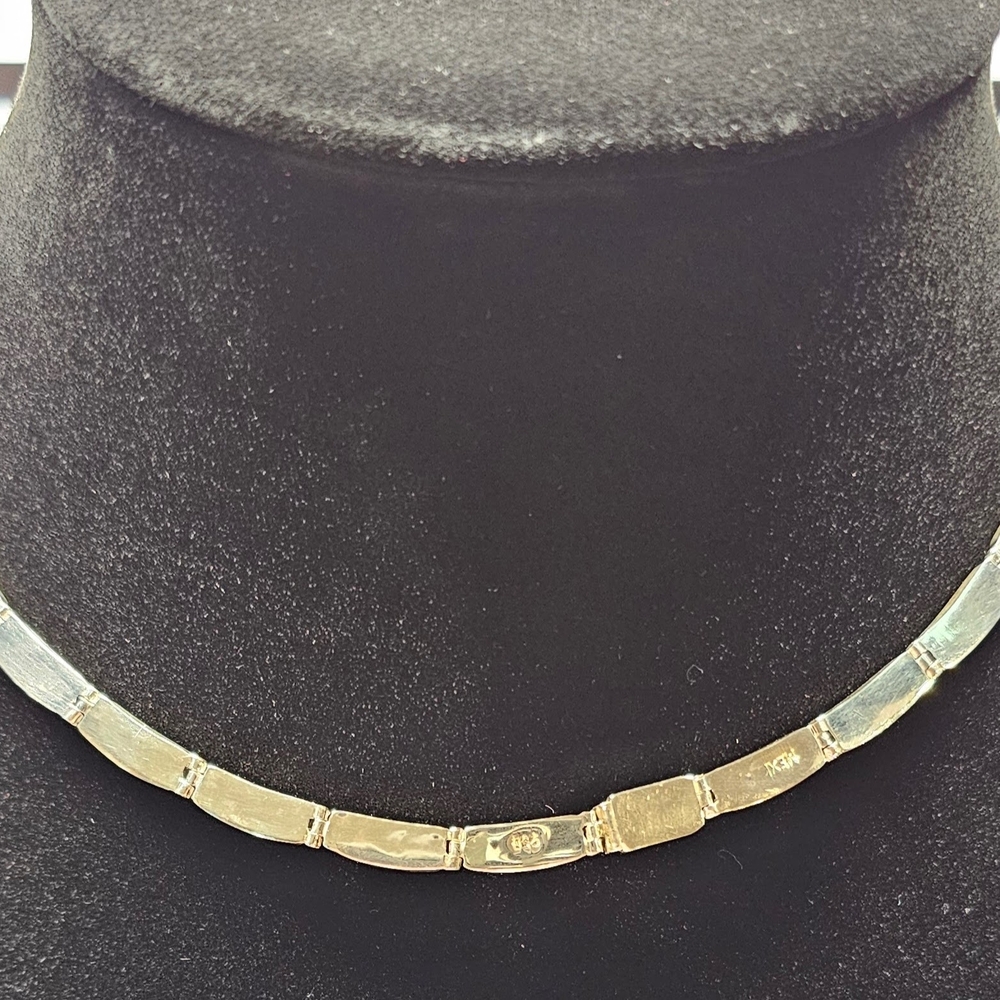 ✨ Vintage Taxco 950 Sterling Silver & Black Onyx Panel Necklace ✨ - Picture 3 of 8